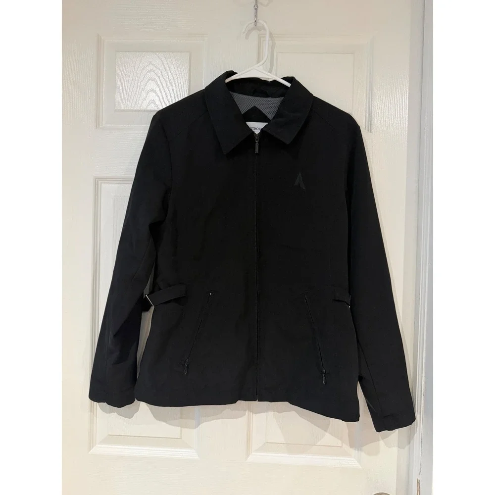 Flawed Port Authority Womens Black Full Zip Lightweight Soft‎ Shell Jacket Small
